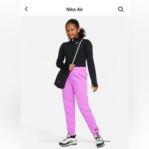 Nike Black Air Half-Zip Pullover Big girls size Large